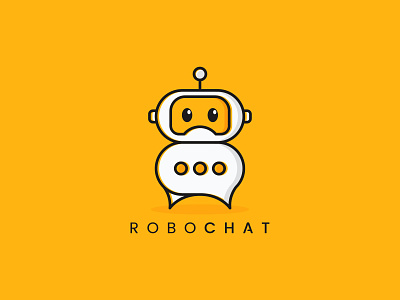 RoboChat Logo Design Sample branding des design graphic design logo