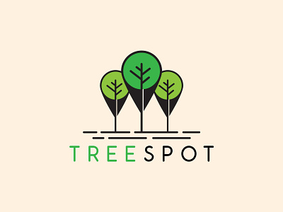 Tree Spot Modern Design branding design graphic design illustration logo minimal minimalist ui ux vector