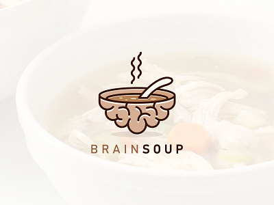 BrainSoup Logo Design branding design graphic design logo minimal minimalist modern logo vector