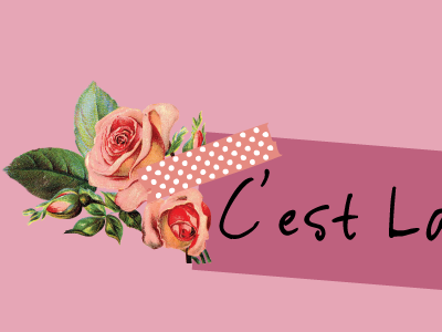 C'est La Vie Wallpaper feminine free french pink rose wallpaper