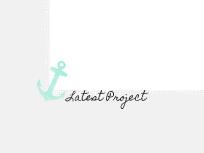 Seaway Creative anchor feminine nautical portfolio watercolour website