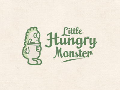 Little Hungry Monster logo monster