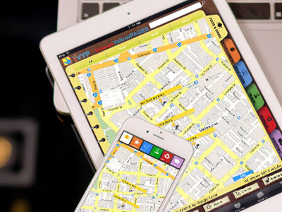 Map - Visual Yellow Pages app design ipad app ui design uiux application ux design