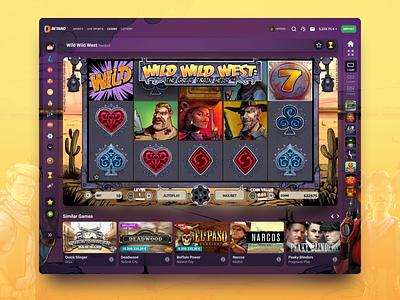 Slots Game Page betano casino design figma gaming slots stoiximan ui visual design