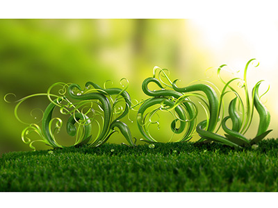 Grow Macro 3d 3dillustration 3ds max 3dtype cgi illustration lettering macro type typography vray