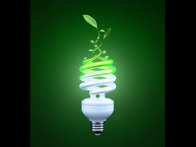 Eco Bulb 3d 3ds max eco energy environment green vray