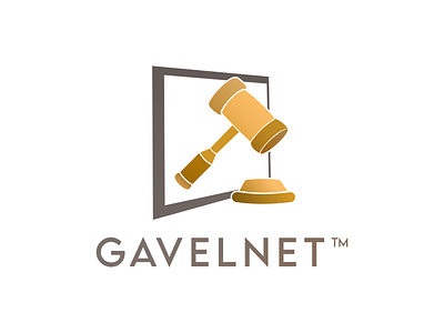 Gavelnet Logo branding design illustration logo