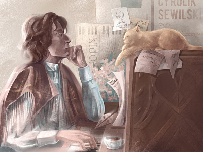 Chopin's cat 2dart bookillustration chopin digitalart digitalpainting illustration illustrationartist illustrator music musicillustration иллюстрация ілюстрація