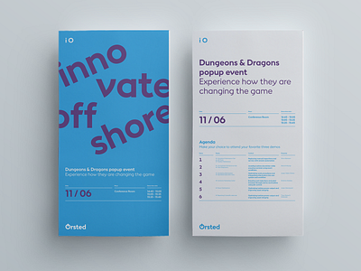 innovate Offshore posters branding concept graphicdesign layout poster type typography