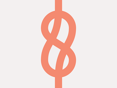 Figure eight knot branding figure eight illustration knot logo