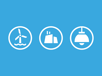 Business Units distribution energy icon lamp plant power turbine wind