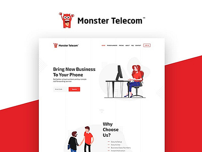 Monster telecom landing