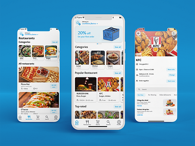 food delivery app ui android app appdesign delivery figma food delivery ui ui ux uidesign webdesign