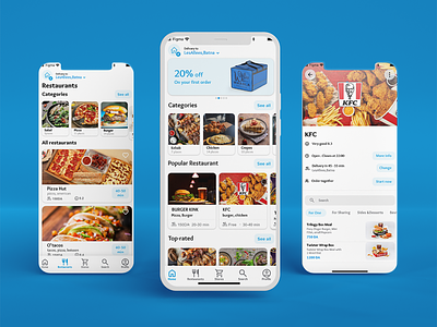 food delivery app ui