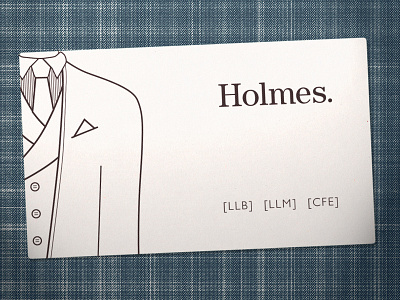 Advocate Holmes advocate business card identity law logo
