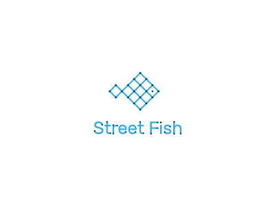 Logo Street Fish design fish food food truck logo restaurant seafood street