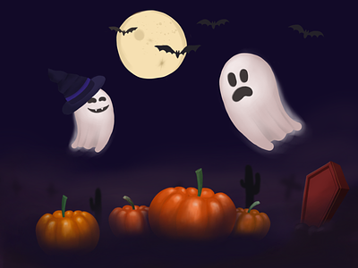 Happy Halloween! drawing halloween illust illustration ipadpro ipadproart procreate pumpkin