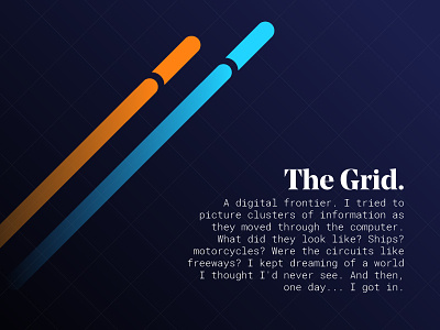 The Grid - Tron Legacy graphic design minimal minimal design movie poster poster design posters quotes tron typography