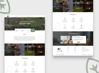 Hotel Puerta del Bosque design hotel interface design ui ux web web design