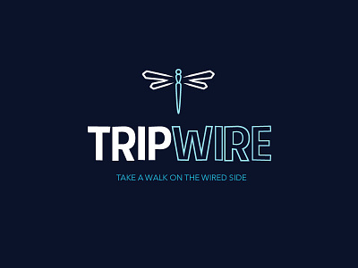 Tripwire app branding dragonfly logo travel