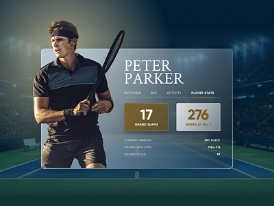 Tennis Player Profile UI