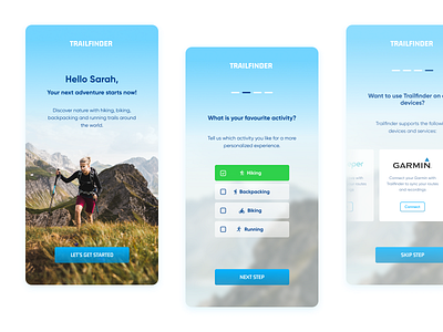 Hiking APP UI app design figma hiking ui uidesign