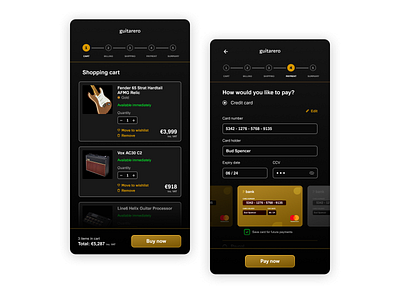 Daily UI Challenge - Day 2: Credit card checkout