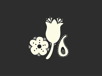 Floral branding design illustration vector