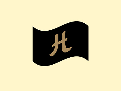 Hill's flag branding design illustration lettering logo typography vector