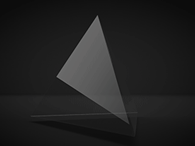 Tetrahedron 3d animation black dark gif glass rendering tetrahedron