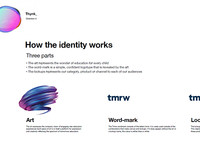 TMRW Logomark illustration logo