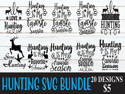 Hunting SVG Bundle christmas ornaments svg