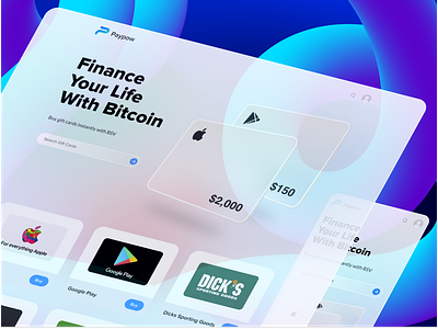 Paypow Interface Design– Glassmorphic Vibes