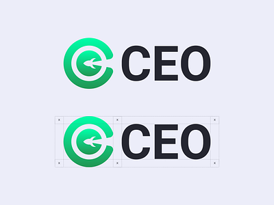 CEO logo design lockup app bitcoin blockchain brand identity branding crypto design golden ratio illustration logo ui ux vector