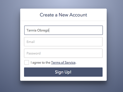 Daily UI 001: Sign Up 001 dailyui form signup ui