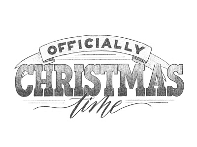 Officially Christmas Time! calligraphy christmas drawing hand lettering handdrawn handlettering holidays ipad lettering ipadproart lettering script sketchbook