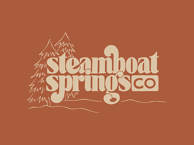 Steamboat Springs, CO design drawing hand drawn handlettering illustration lettering type typography