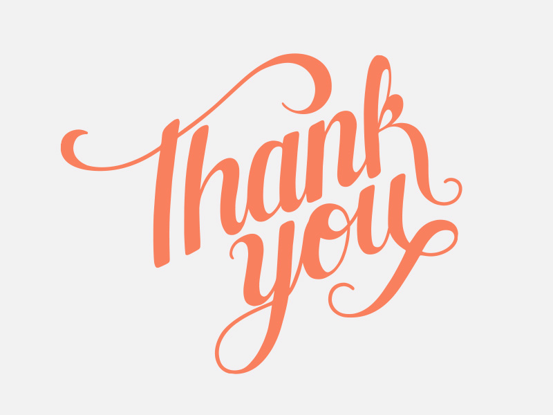 Thank You Lettering by Bre McCallum  Dribbble  Dribbble