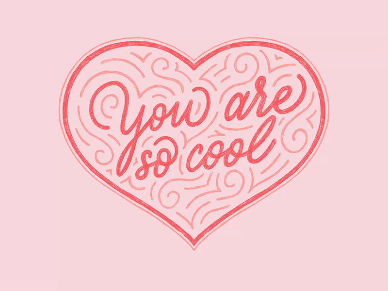 You are so cool - Hand lettering calligraphy design drawing hand lettering handdrawn handlettering illustration ipad lettering lettering sketchbook type typography