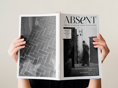 ABSENT Magazine brand identity branding cover art design graphic design illustration logo logo design magazine magazine cover magazine design vector visual identity