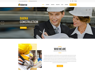 Darna Construction UI Basic Theme For Wordpress construction theme wordpress