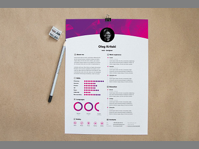 Web-Designer Resume Template