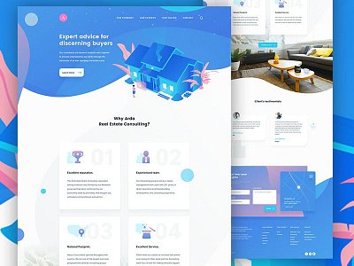 Real-Estate Consultant Website Template consultant website template design htmlcss web design web template