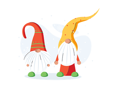 Christmas gnome Illustration