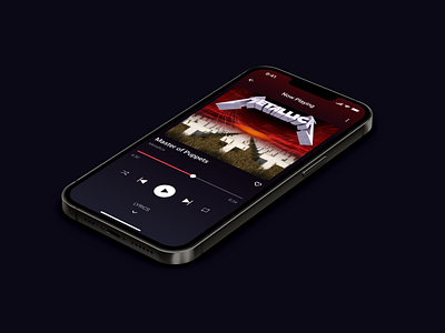 Music player app apple application design figma illustration interface ui ux