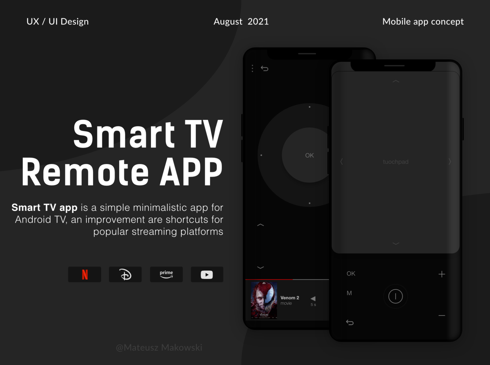 Smart TV Remote app UI/UX by Mateusz Makowski on Dribbble