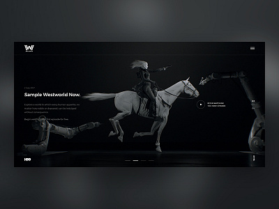 Westworld. Main Screen. concept design hbo series tv ui web westworld