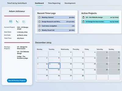 TimeTrack Dashboard