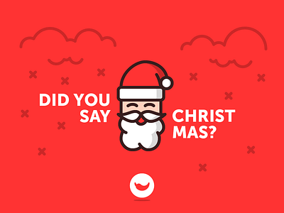 Have I heard "Christmas is coming"? beard christmas cloud good old man icon icons red santa claus snow spicy