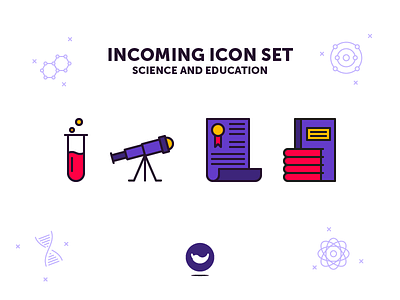 Education and Science Icon Set